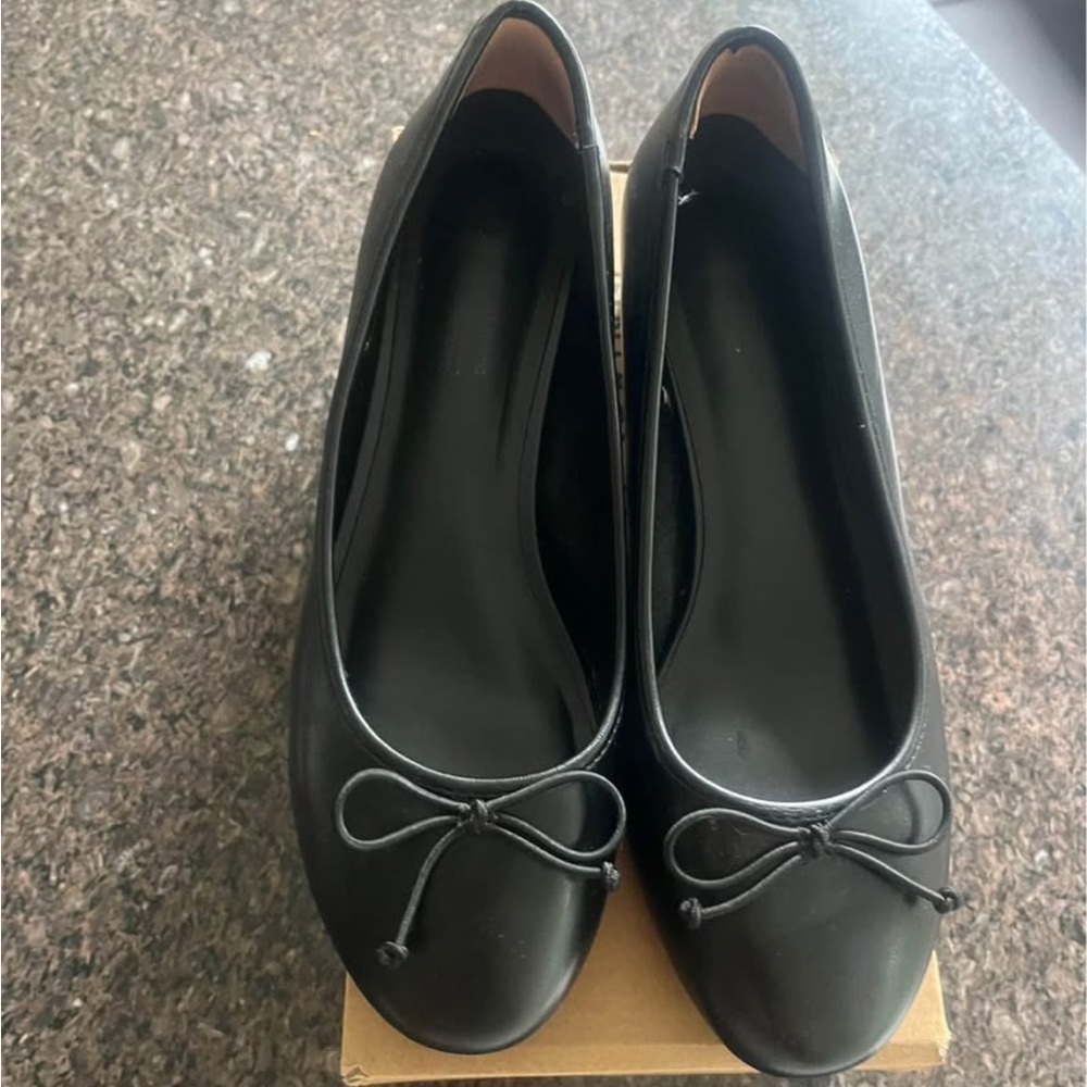 Elegant Black Women's Ballet Heel Wedge